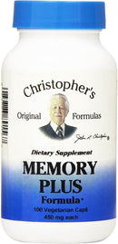 Dr. Christopher's Memory Plus Herbal Blend - Brain Supplements for Memory and Focus - Memory Supplement for Brain - Supports Cognitive Function, Energy, Alertness, and Concentration