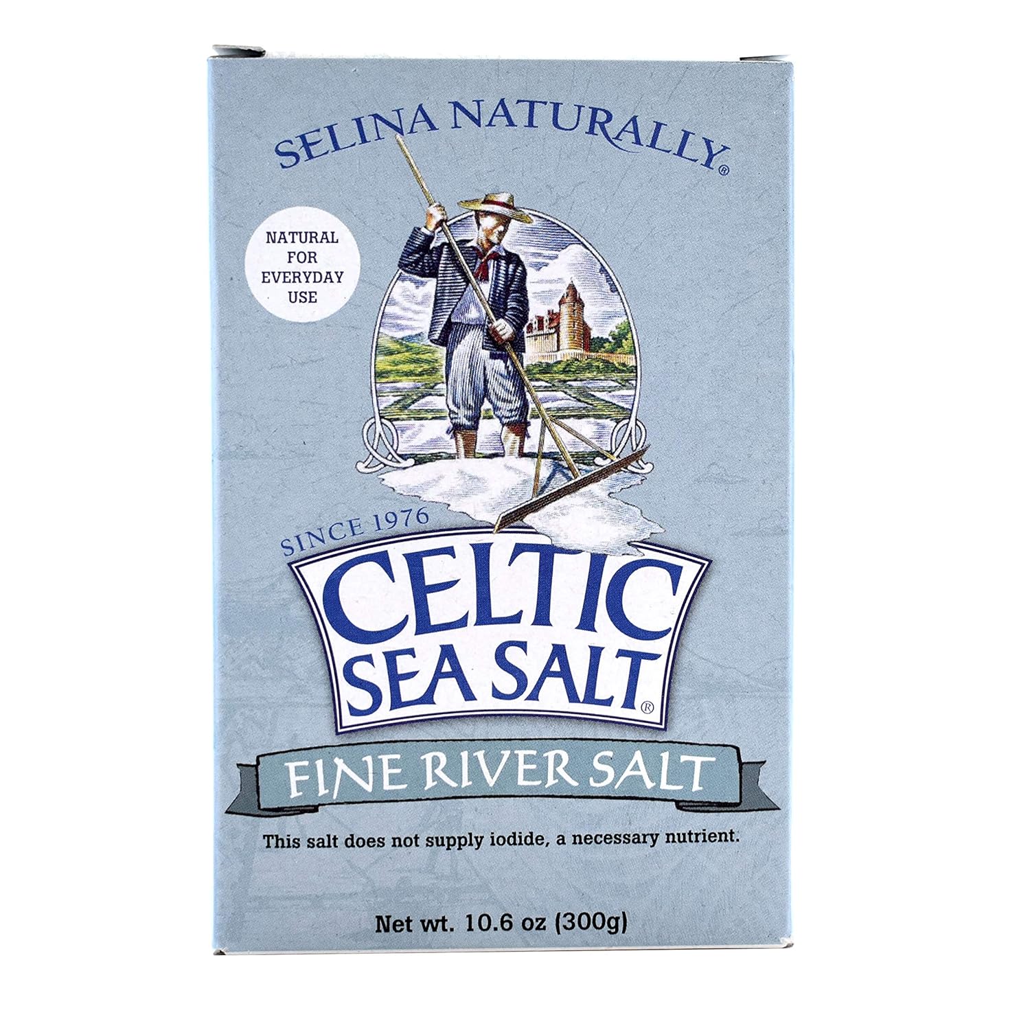 Celtic Sea Salt Fine Ground Salt 10.6 Oz (300 G) – Extra Fine Grain, N