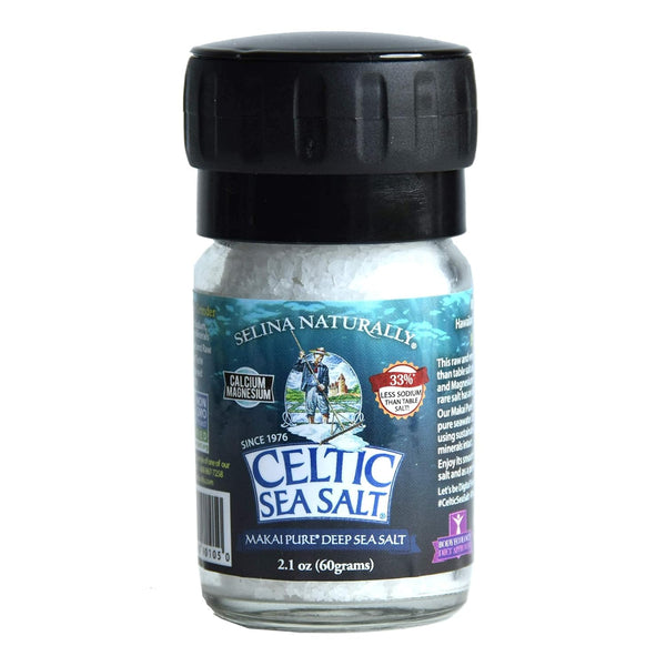Celtic Sea Salt Makai Pure Deep Sea Salt Mini Grinder, 3.1 Ounce