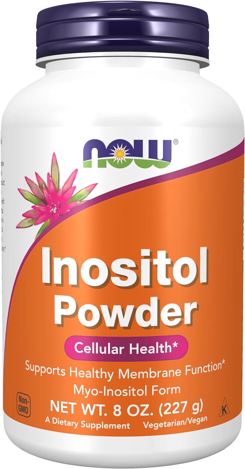 NOW Supplements, Inositol Powder, Neurotransmitter Signaling*, Cellular Health*, 8-Ounce