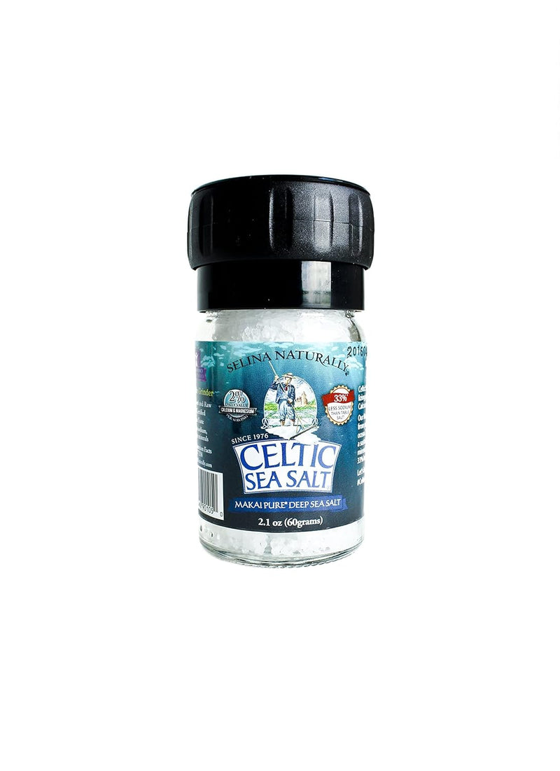 Celtic Sea Salt Makai Pure Deep Sea Salt Mini Grinder, 3.1 Ounce