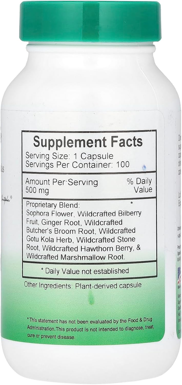 Dr. Christophers Original Formulas V-Vein Formula 500 Mg 100 Veggie Caps