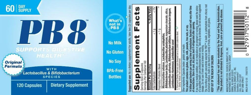 Nutrition Now PB 8 Probiotic Acidophilus 14 Billion Capsules (120 Capsule)