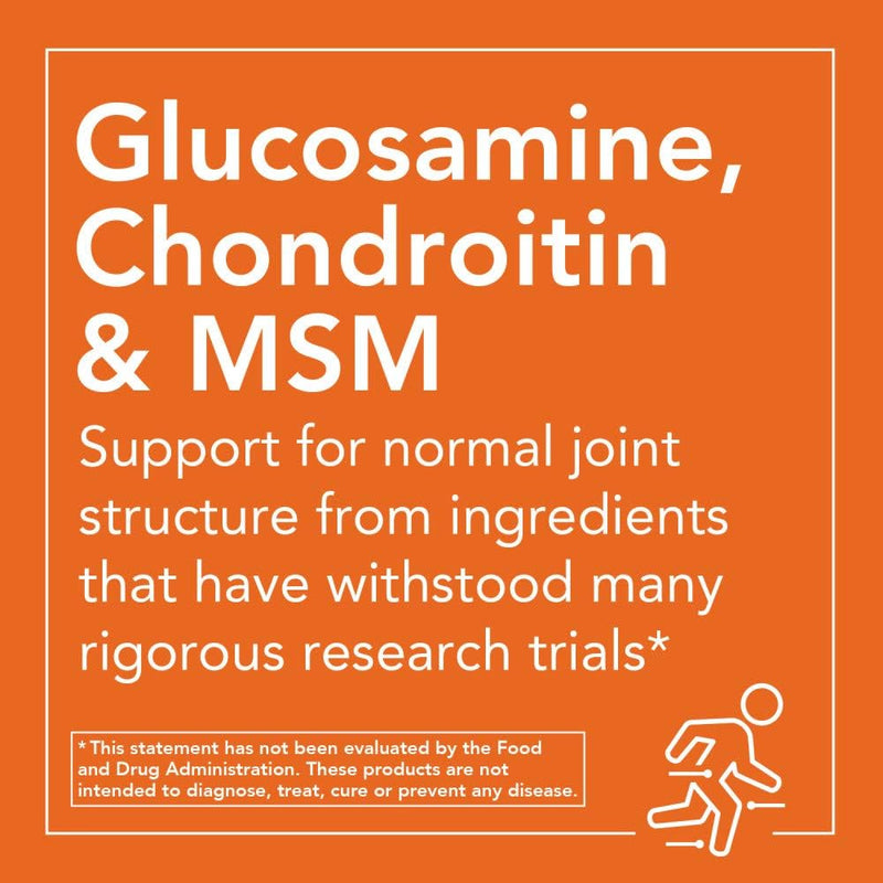 NOW Supplements, Glucosamine & MSM (GreenGrown® Glucosamine), Vegetarian, 240 Veg Capsules