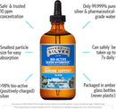 Sovereign Silver Bio-Active Silver Hydrosol for Immune Support - Colloidal Silver Liquid - 10 ppm, 8oz (236mL) - Dropper