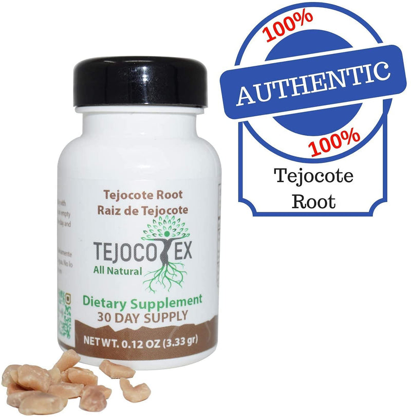 Tejocotex Raiz de Tejocote Root Supplement 100% Pure Authentic Money Back Guaranteed Same as Leading Brand All Natural Weight Loss Supplement Mexico Tejocote - 30 Day Supply