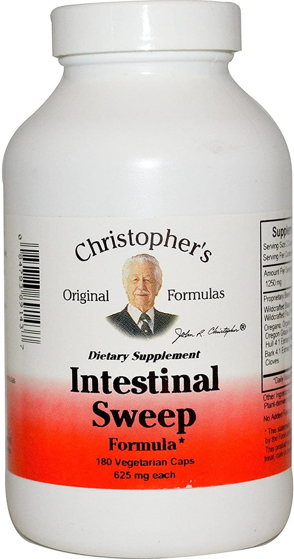 Dr. Christopher's Original Formulas Intestinal Sweep Formula, 625 mg, 180 Vegetarian Caps