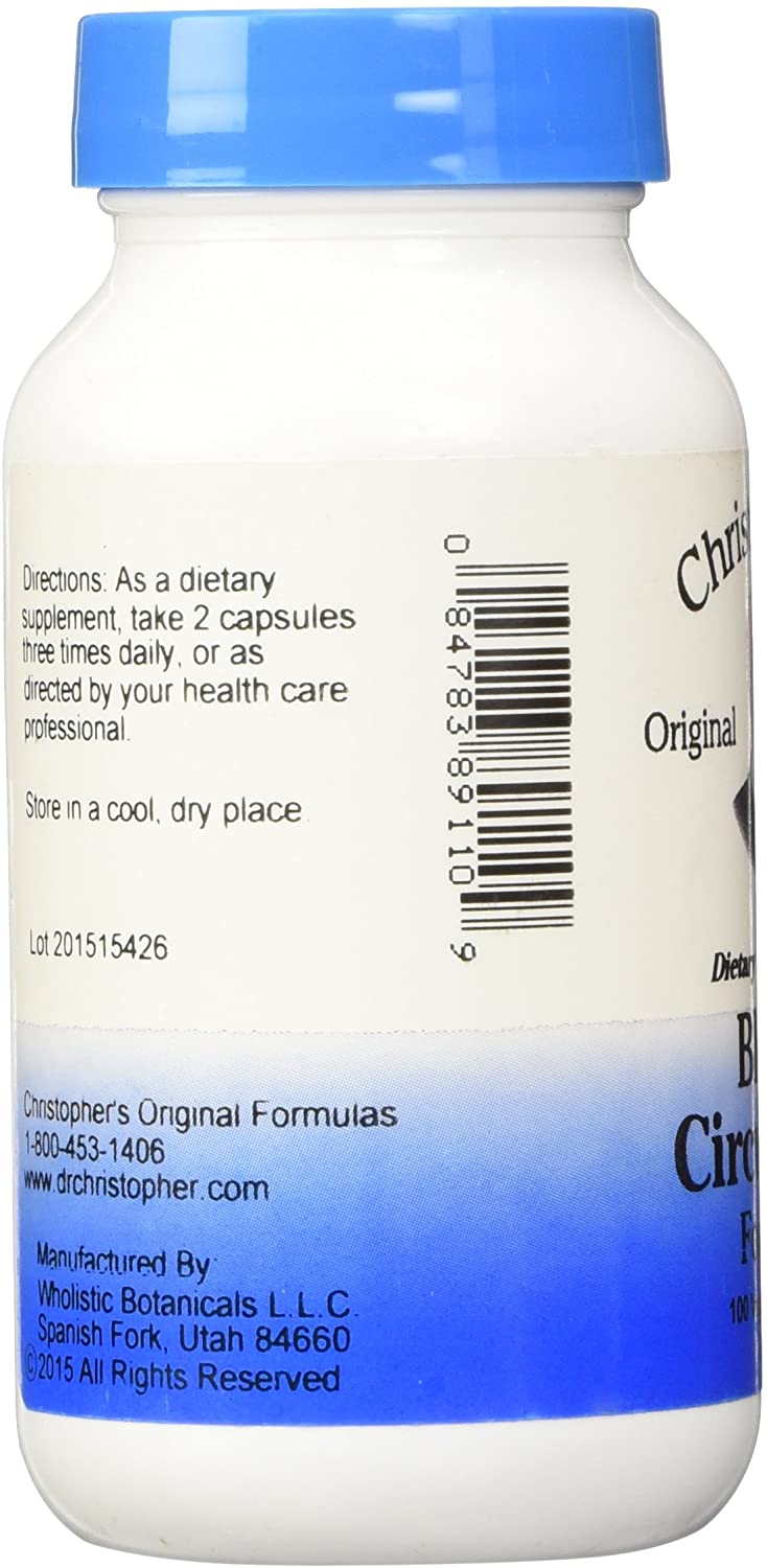 Dr. Christopher Blood Circulation Formula 100 Vegetarian caps